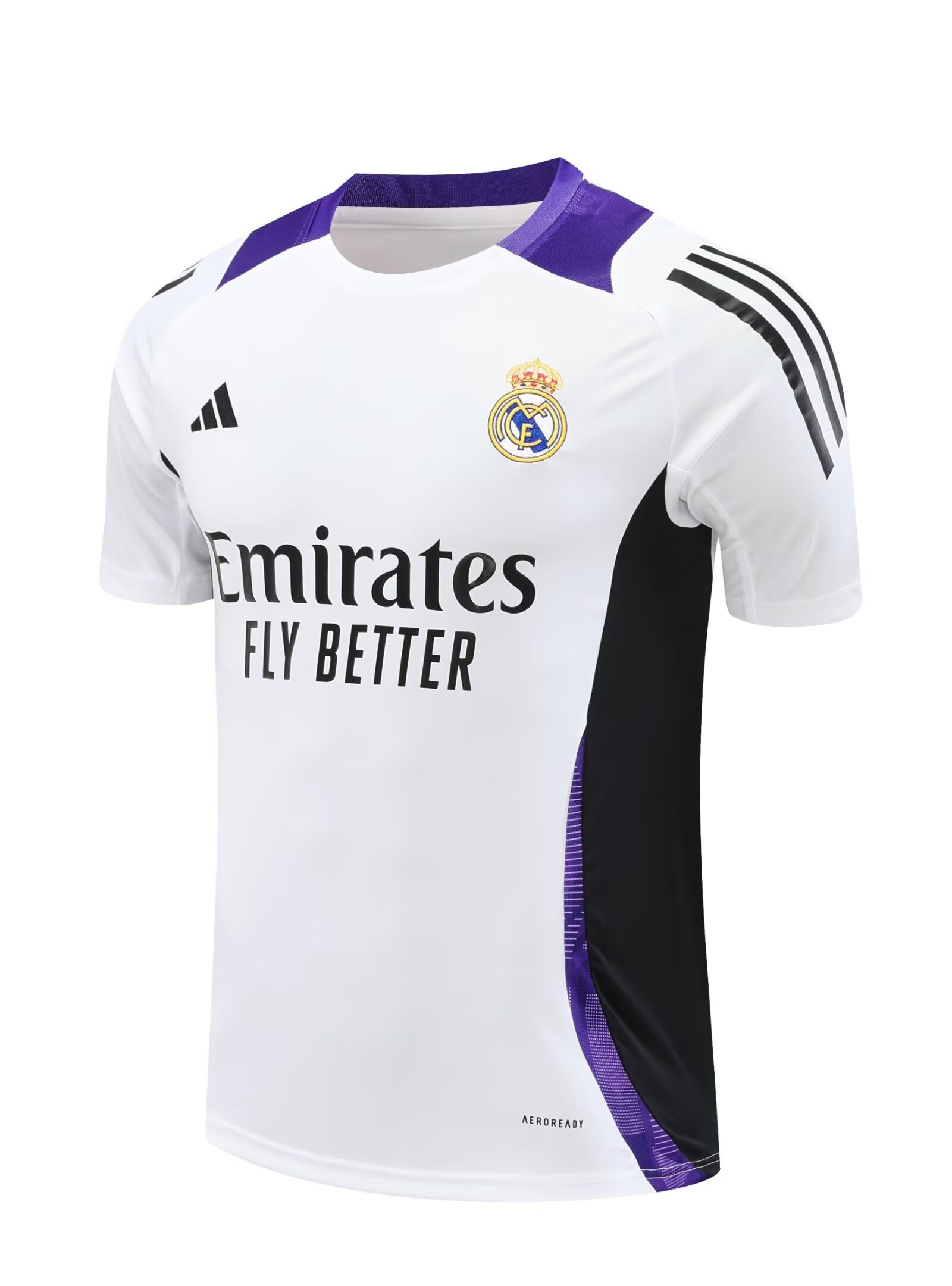 AAA Quality Real Madrid 24/25 White/Purple/Black Training Jersey